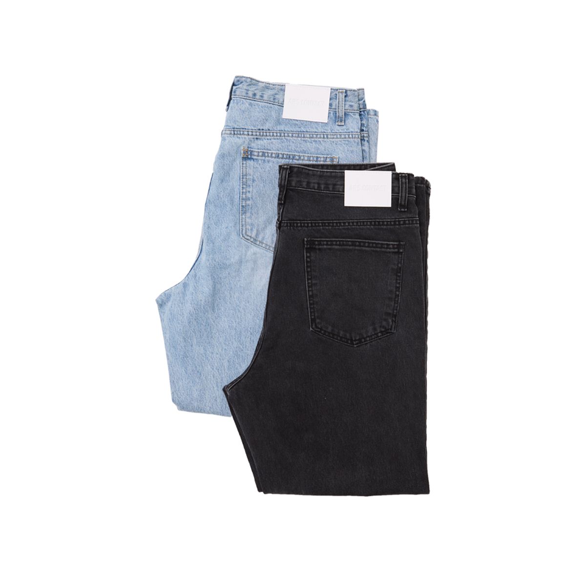 아르스 콘택트(ARSCONTACT) AC REGULAR DENIM.WASHED BLACK