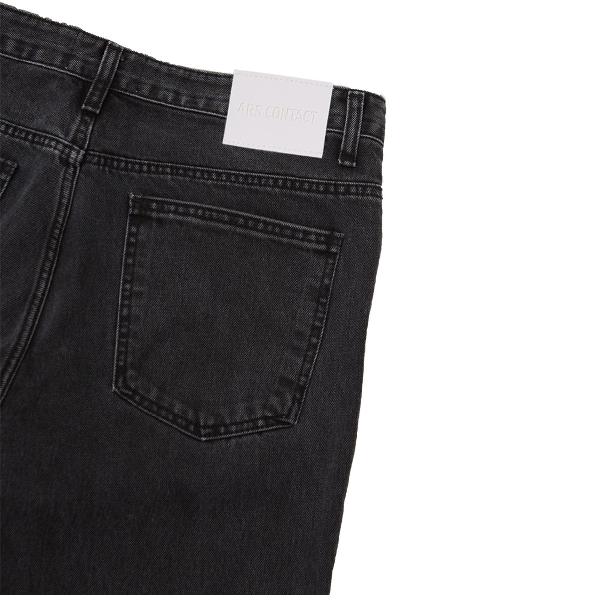 아르스 콘택트(ARSCONTACT) AC REGULAR DENIM.WASHED BLACK