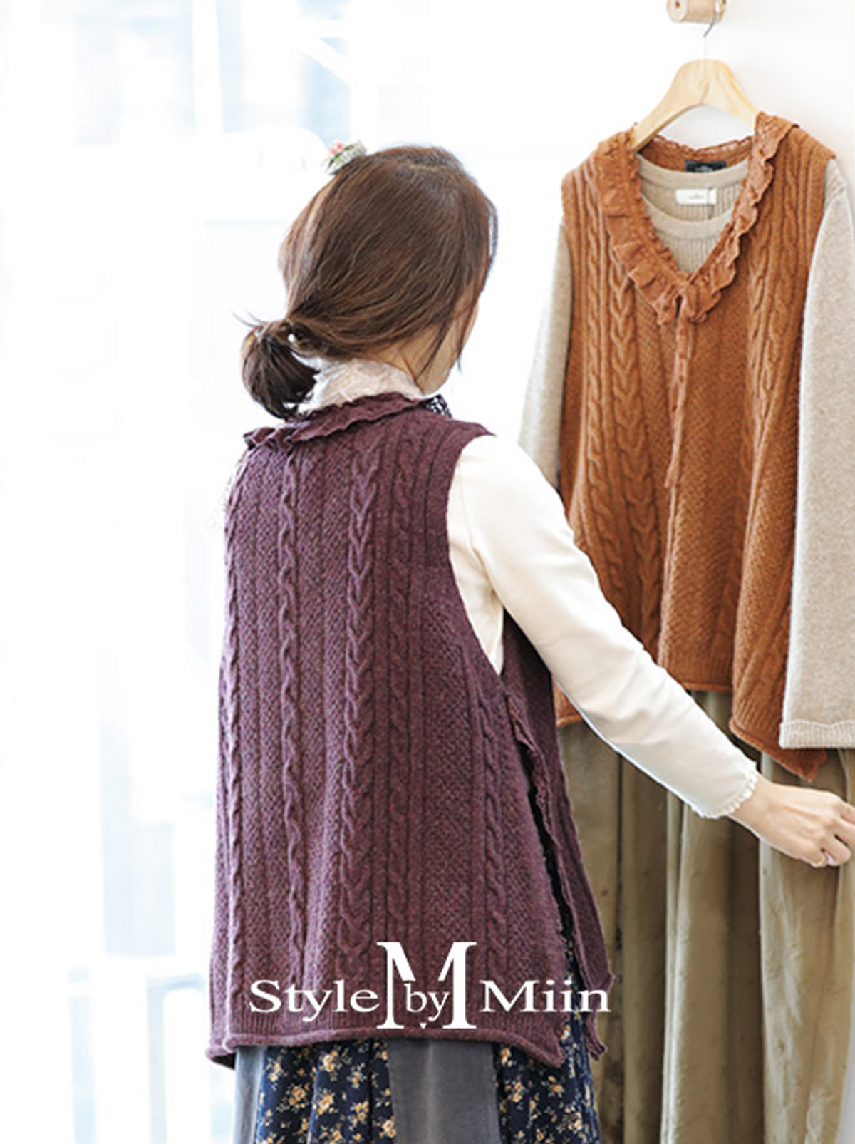 스타일바이미인(STYLEBYMIIN) 네크카라조끼