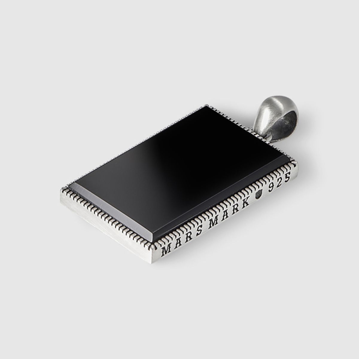 마르스마크(MARS MARK) Rectangular Black Onyx Pendant No.5