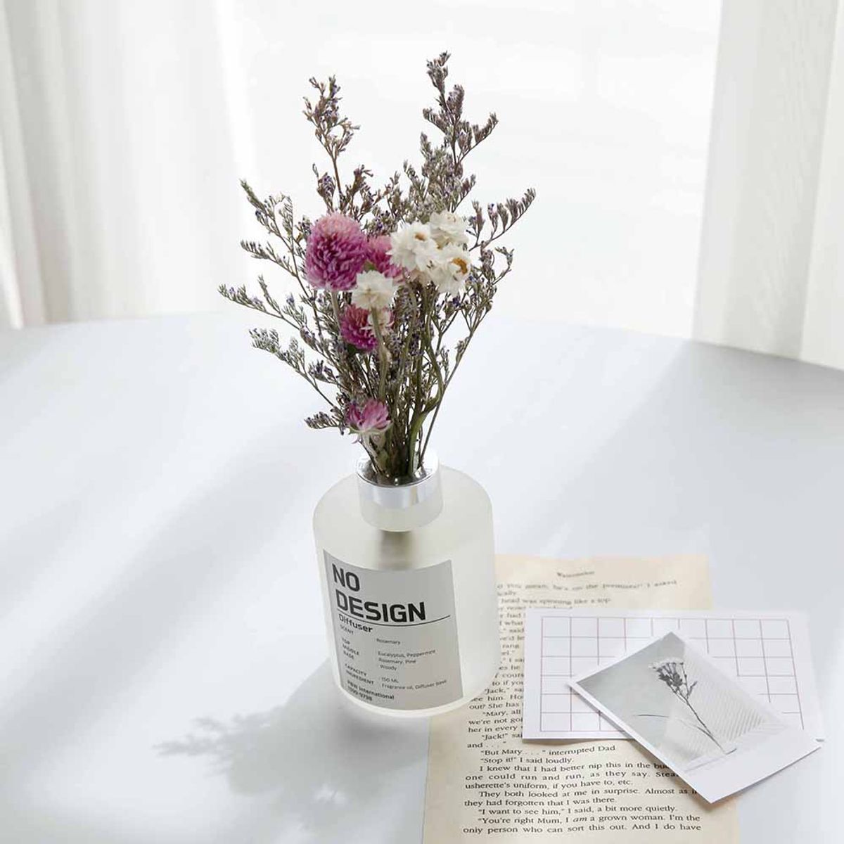 노디자인(NODESIGN) 향기에 집중한 디퓨저 150ml (드라이플라워 추가 가능)