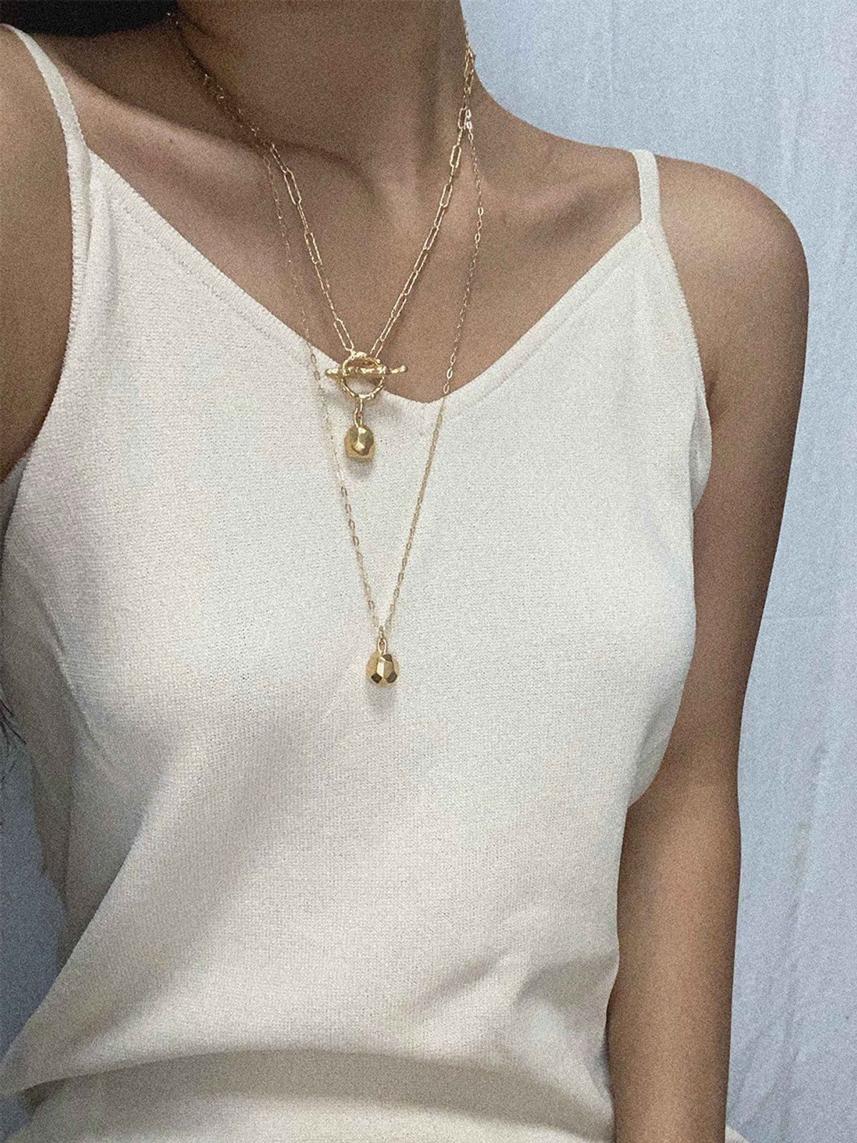 아드리비툼(ADLIBITUM) M.PEBBLE NECKLACE