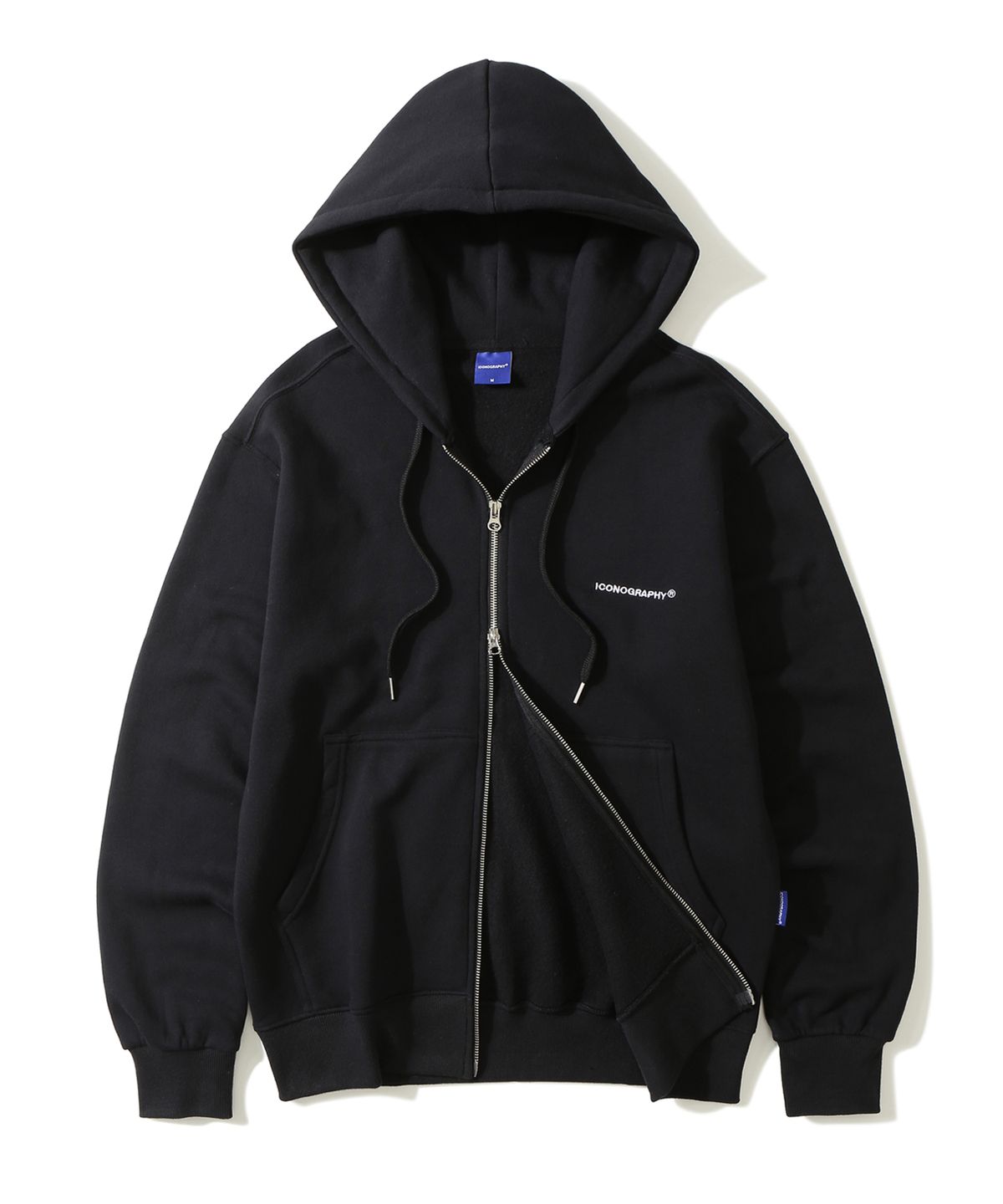 아이코노그라피(ICONOGRAPHY) [SET] 기모_Hoodie 2way Zip-up & Training jogger BK
