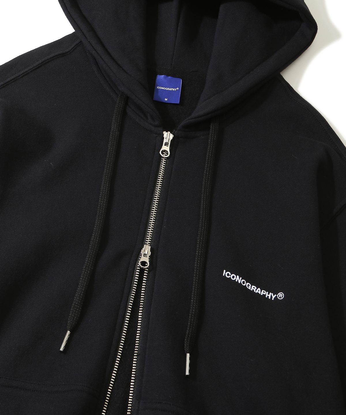 아이코노그라피(ICONOGRAPHY) [SET] 기모_Hoodie 2way Zip-up & Training jogger BK