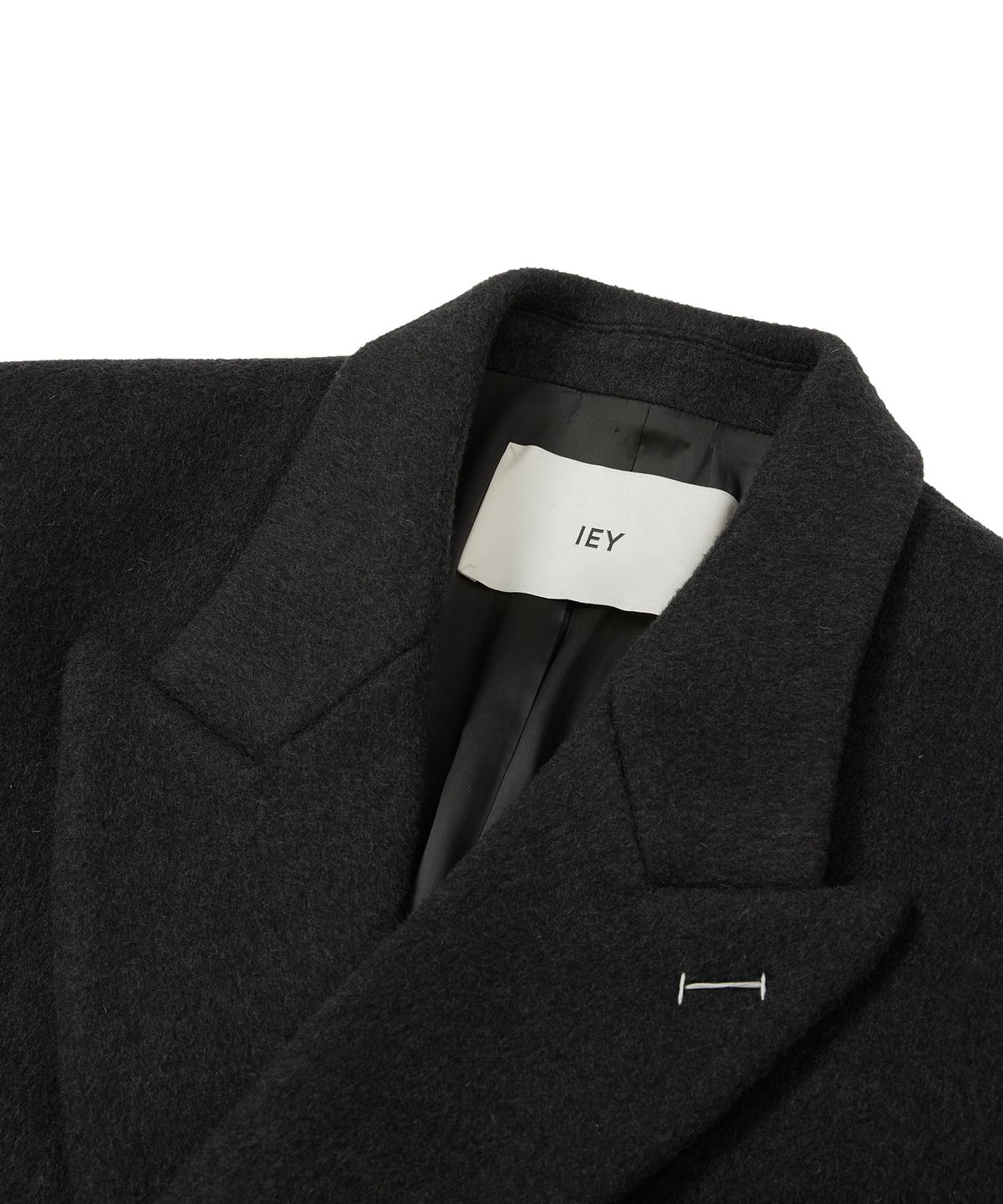 이에이(IEY) ROY DOUBLE BREASTED COAT Dark Grey