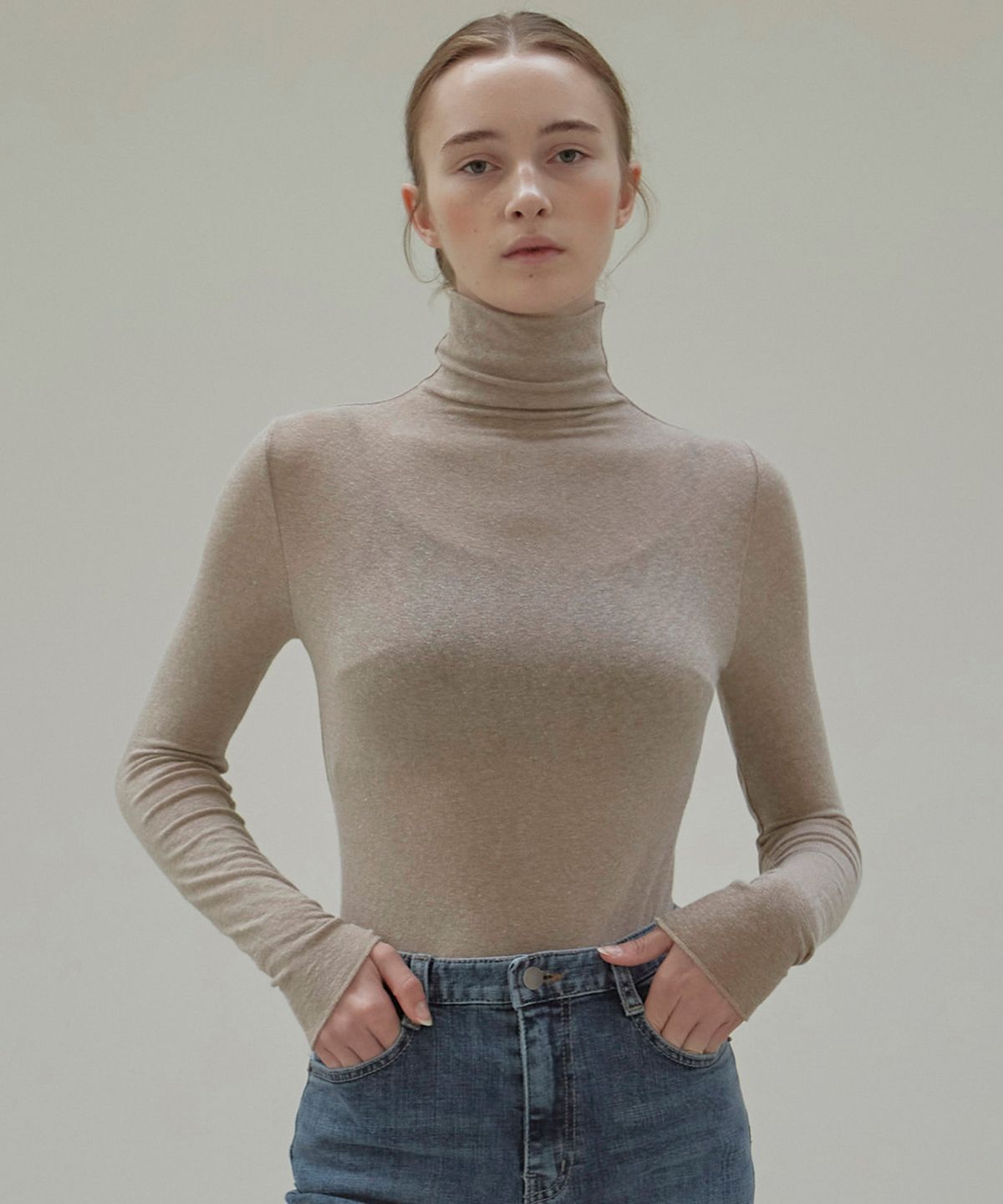 닉앤니콜(NICK&NICOLE) [ESSENTIAL] TURTLENECK SLIM KNIT TOP_5 COLOR