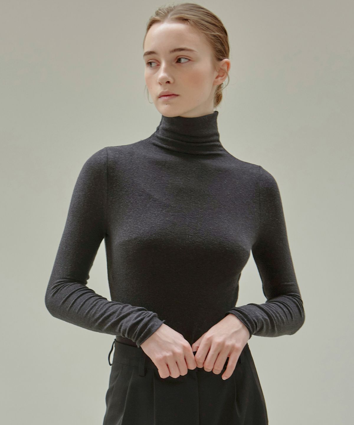 닉앤니콜(NICK&NICOLE) [ESSENTIAL] TURTLENECK SLIM KNIT TOP_5 COLOR