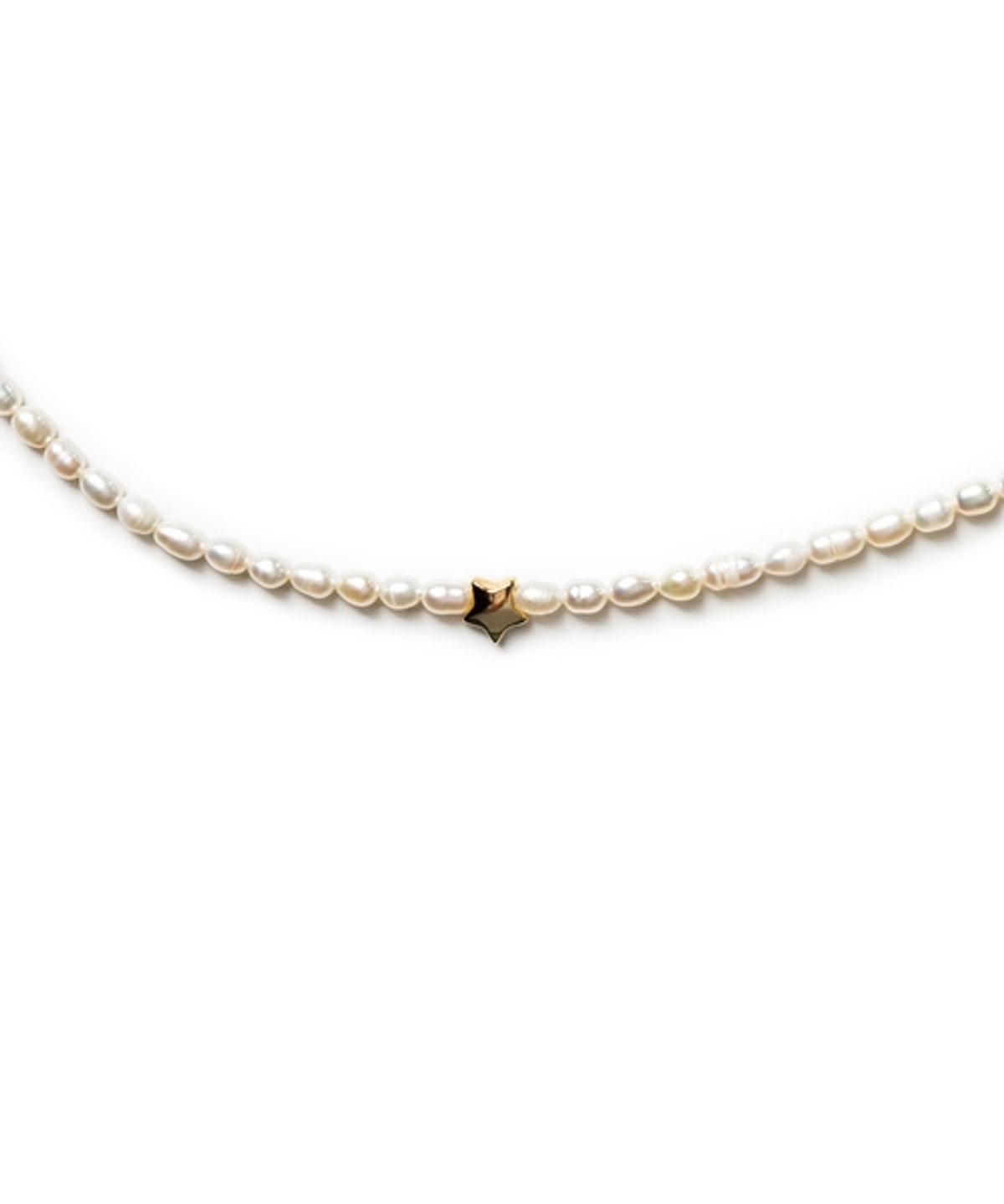 봉보(BONBEAU) Golden love star charm pearl Necklace 미니골드 하트 스타 쌀알 담수진주 목걸이 4mm 5mm