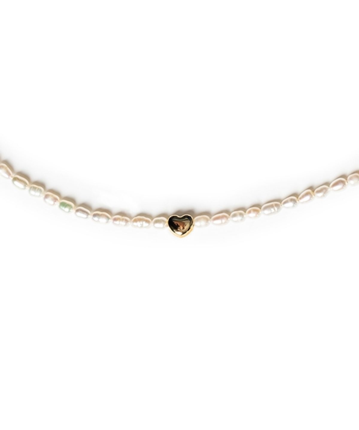 봉보(BONBEAU) Golden love star charm pearl Necklace 미니골드 하트 스타 쌀알 담수진주 목걸이 4mm 5mm