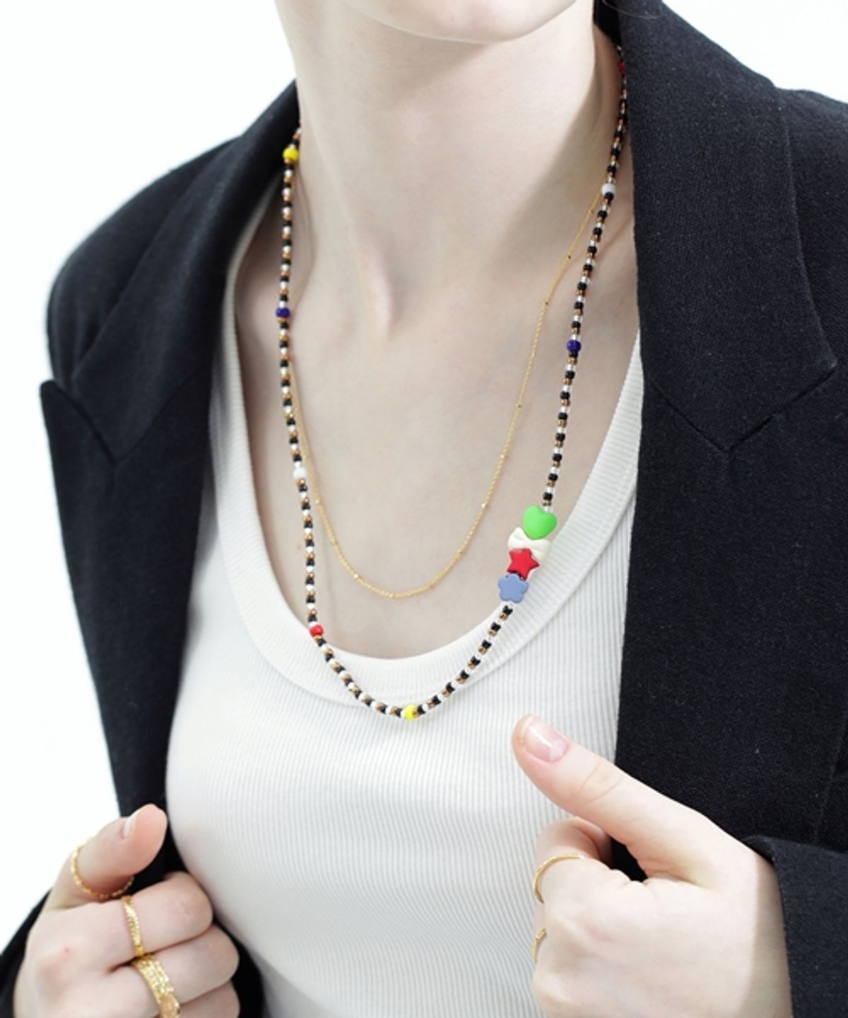 봉보(BONBEAU) Esther mini ball simple chain Necklace 에스더 미니골드 볼 심플 체인 목걸이