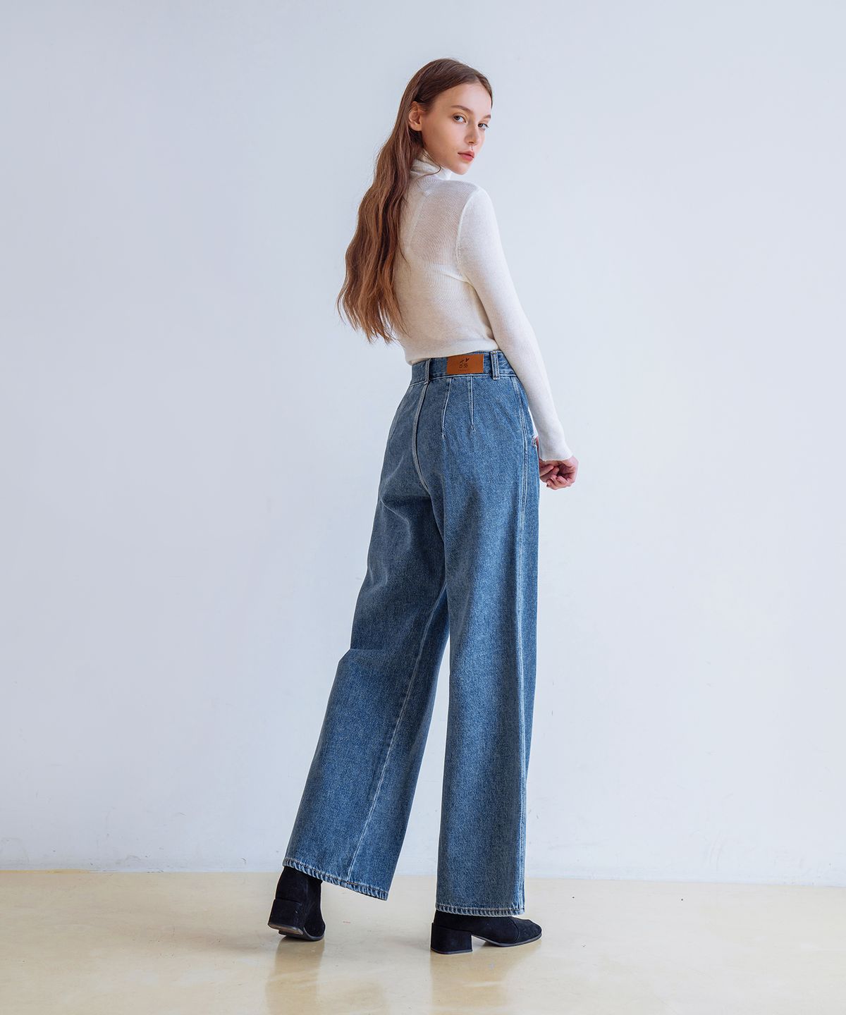 판도라핏(PANDORAFIT) [WIDE] Angle Jeans