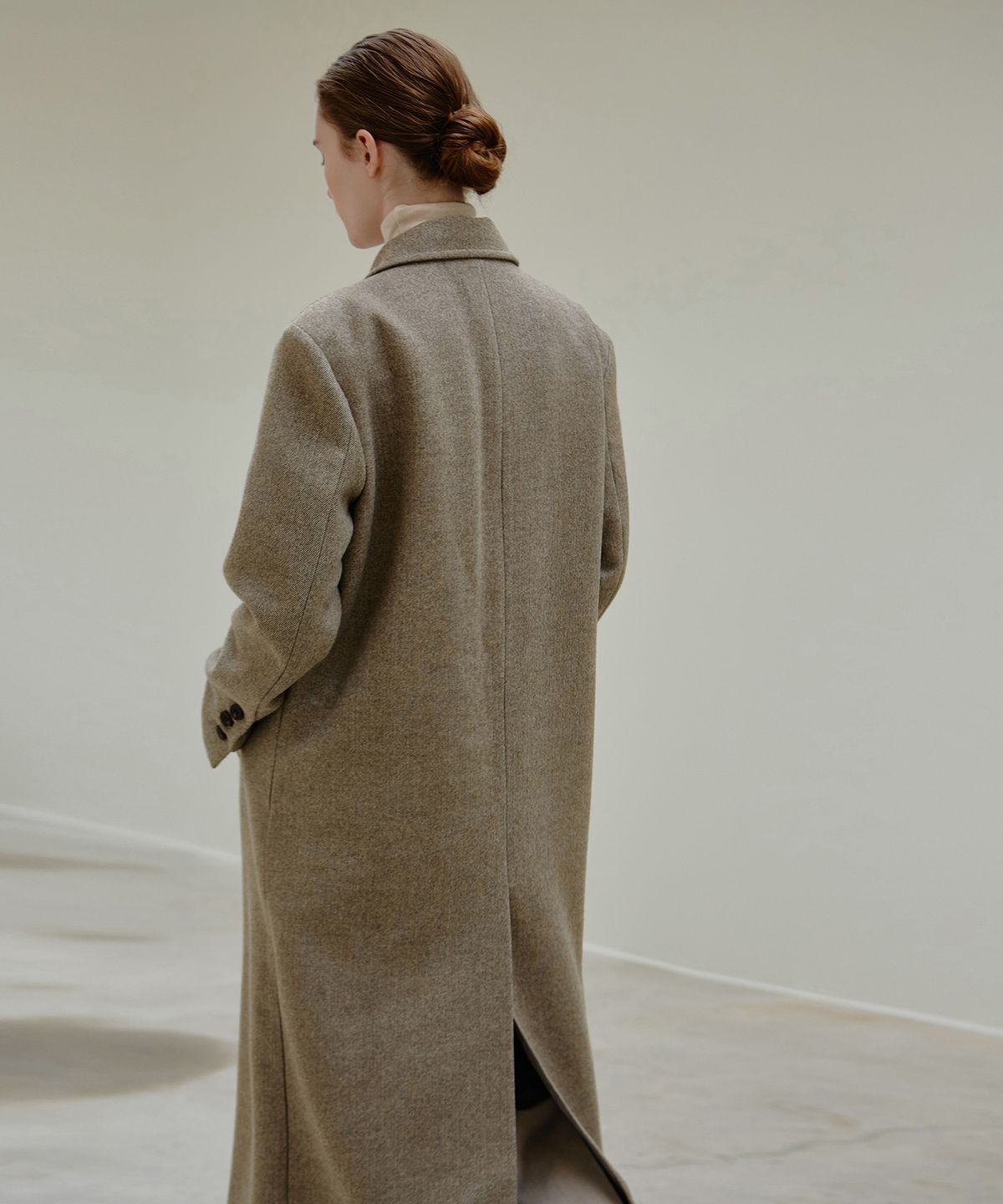 닉앤니콜(NICK&NICOLE) TAILORED DOUBLE COAT_LIGHT BROWN