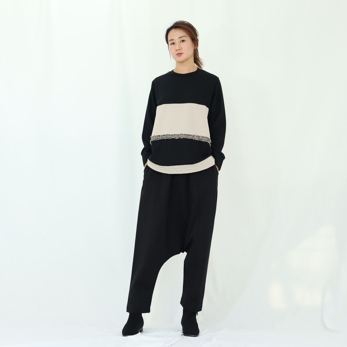 올강 디자인 스튜디오(ALL KANG DESIGN STUDIO) 아방가르드 배기팬츠