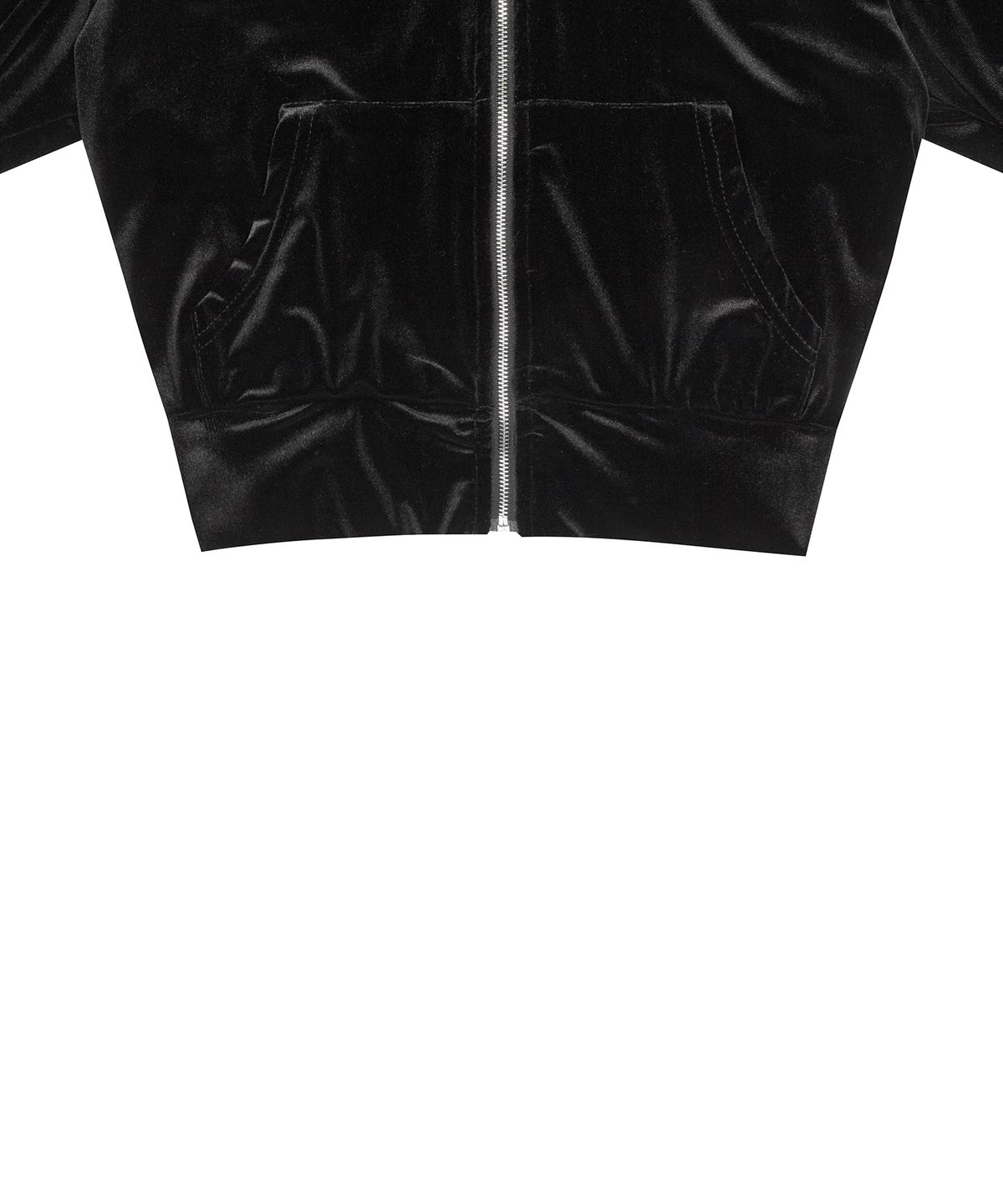 러브이즈트루(LUVISTRUE) OW VELVET ZIP UP(BLACK)