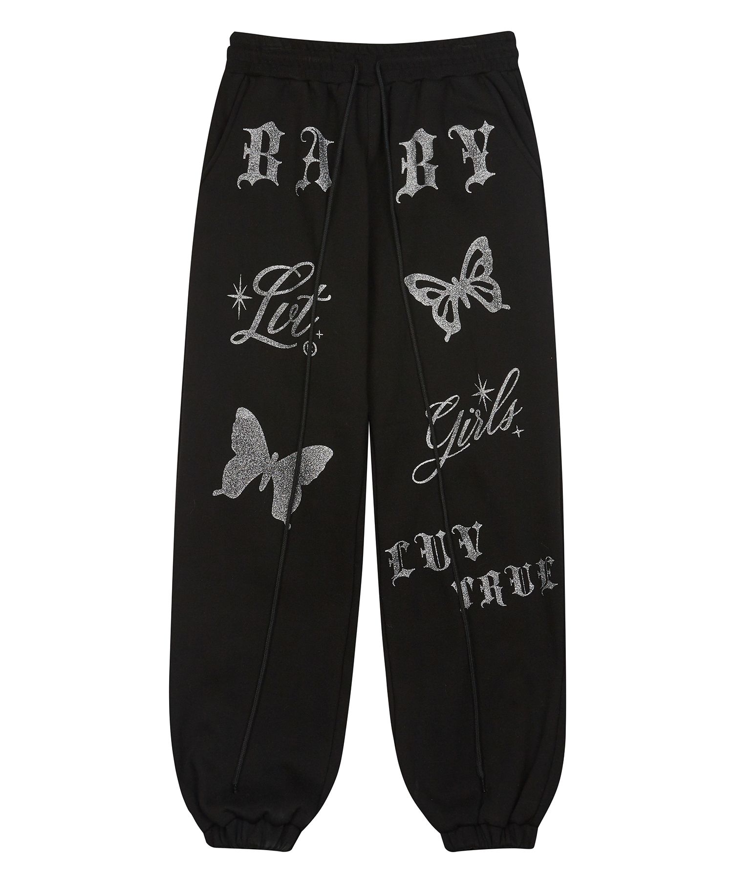 パンツ [ LUV IS TRUE] OW GLITTER JOGGER MUSINSA | LUV IS TRUE OW GLITTER JOGGER_BLACK
