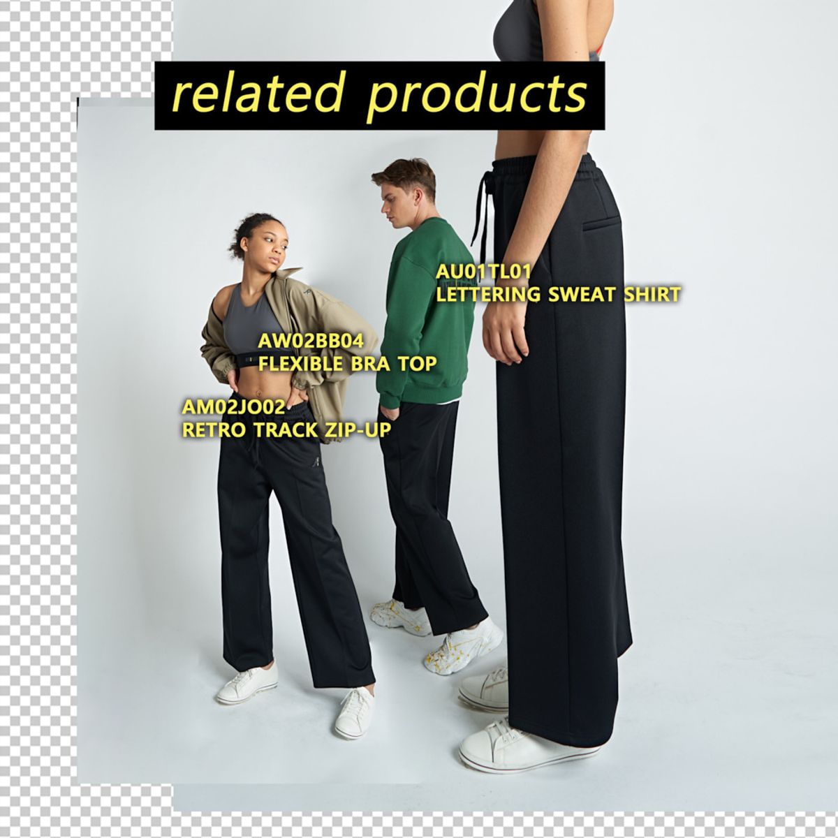 애스플래폼(ATHPLATFORM) AU12PT05 모던 트랙팬츠_블랙