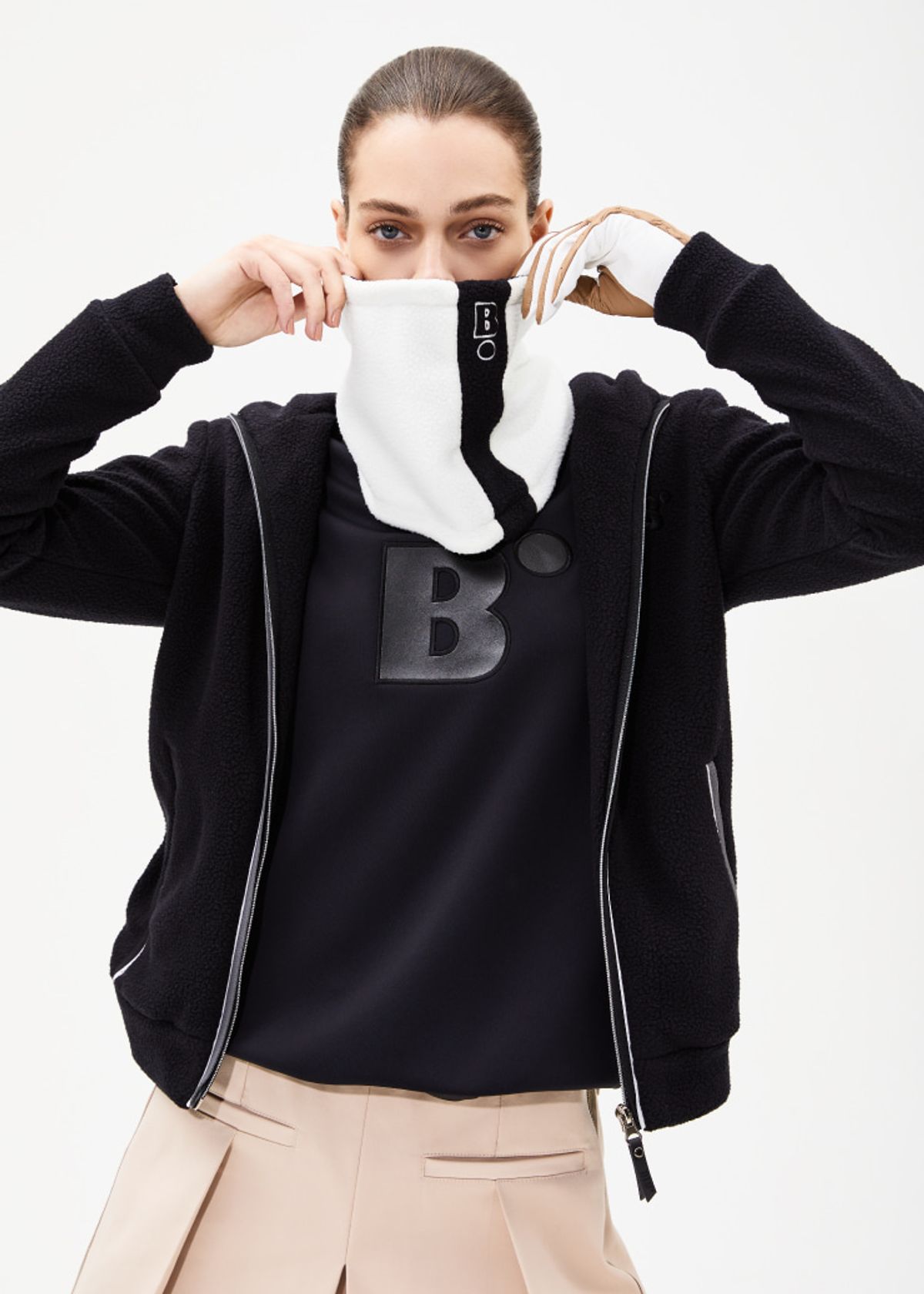 블루닷(BLUDOT) FLEECE HOOD ZIP-UP_BK