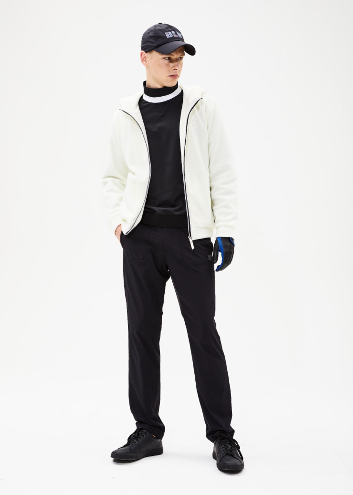 블루닷(BLUDOT) FLEECE HOOD ZIP-UP_WH