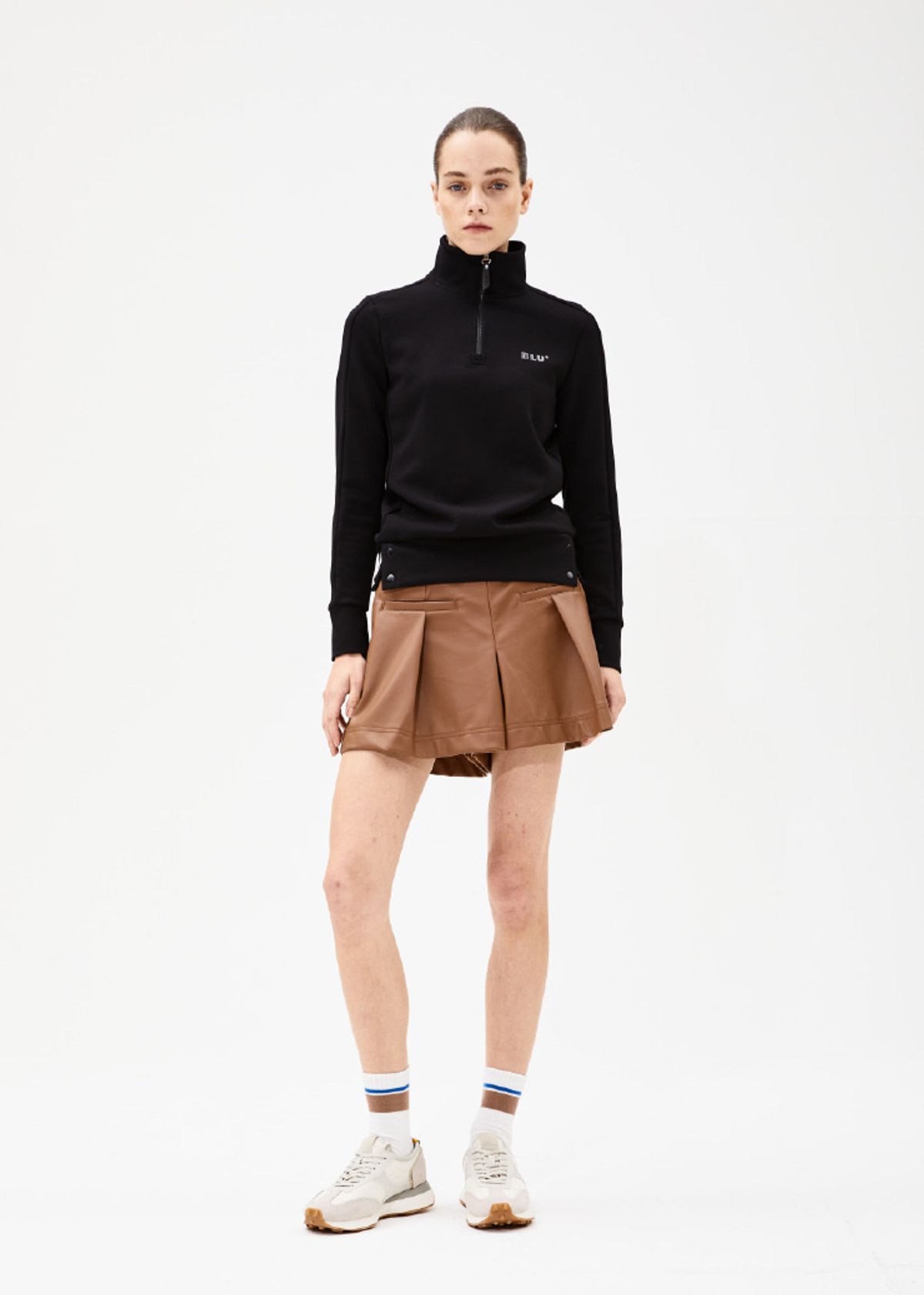 블루닷(BLUDOT) SOFT VOLUME TEE_BK