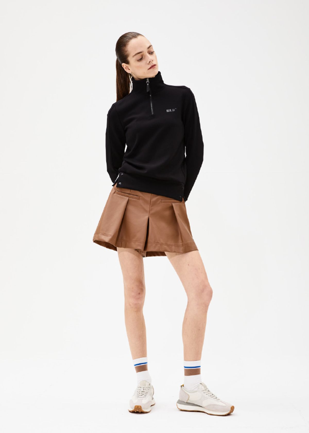 블루닷(BLUDOT) SOFT VOLUME TEE_BK