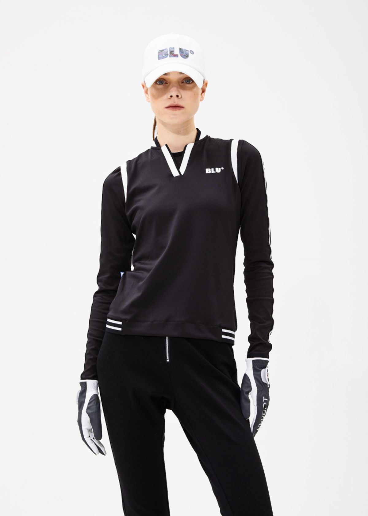 블루닷(BLUDOT) COLOR MATCHING SLEEVELESS_BK