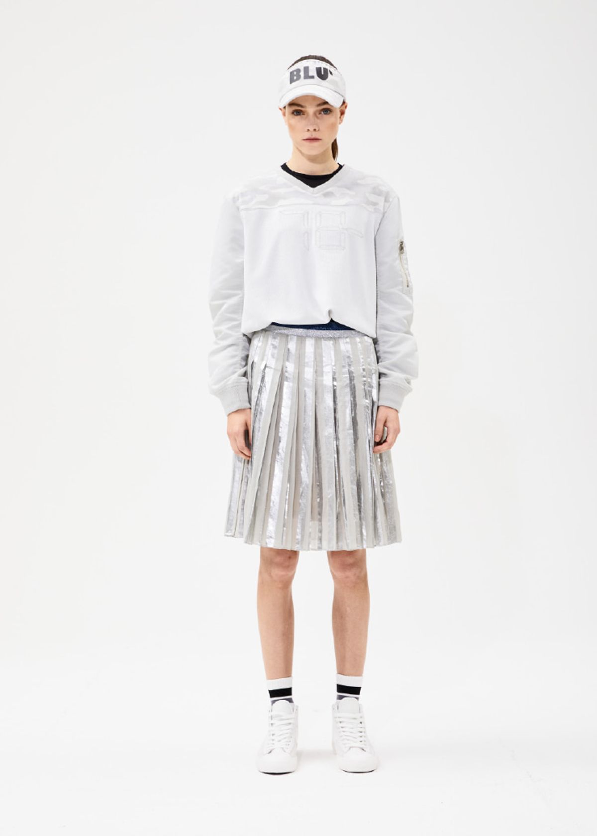 블루닷(BLUDOT) SUN SHINE PLEATS_GY