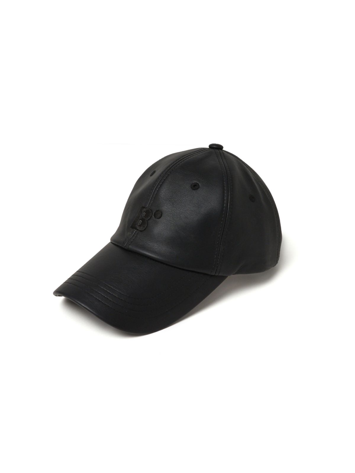 블루닷(BLUDOT) FAKE LEATHER BALL CAP_BK