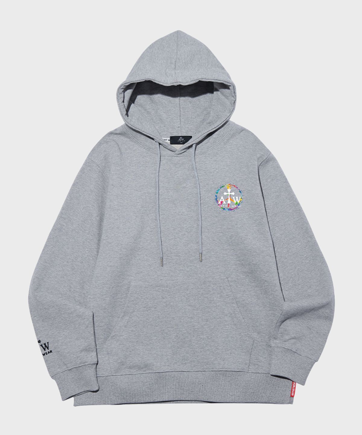 아티스트웨어(ARTISTWEAR) [ATW] 디퍼런트 오버핏 후드티_GY