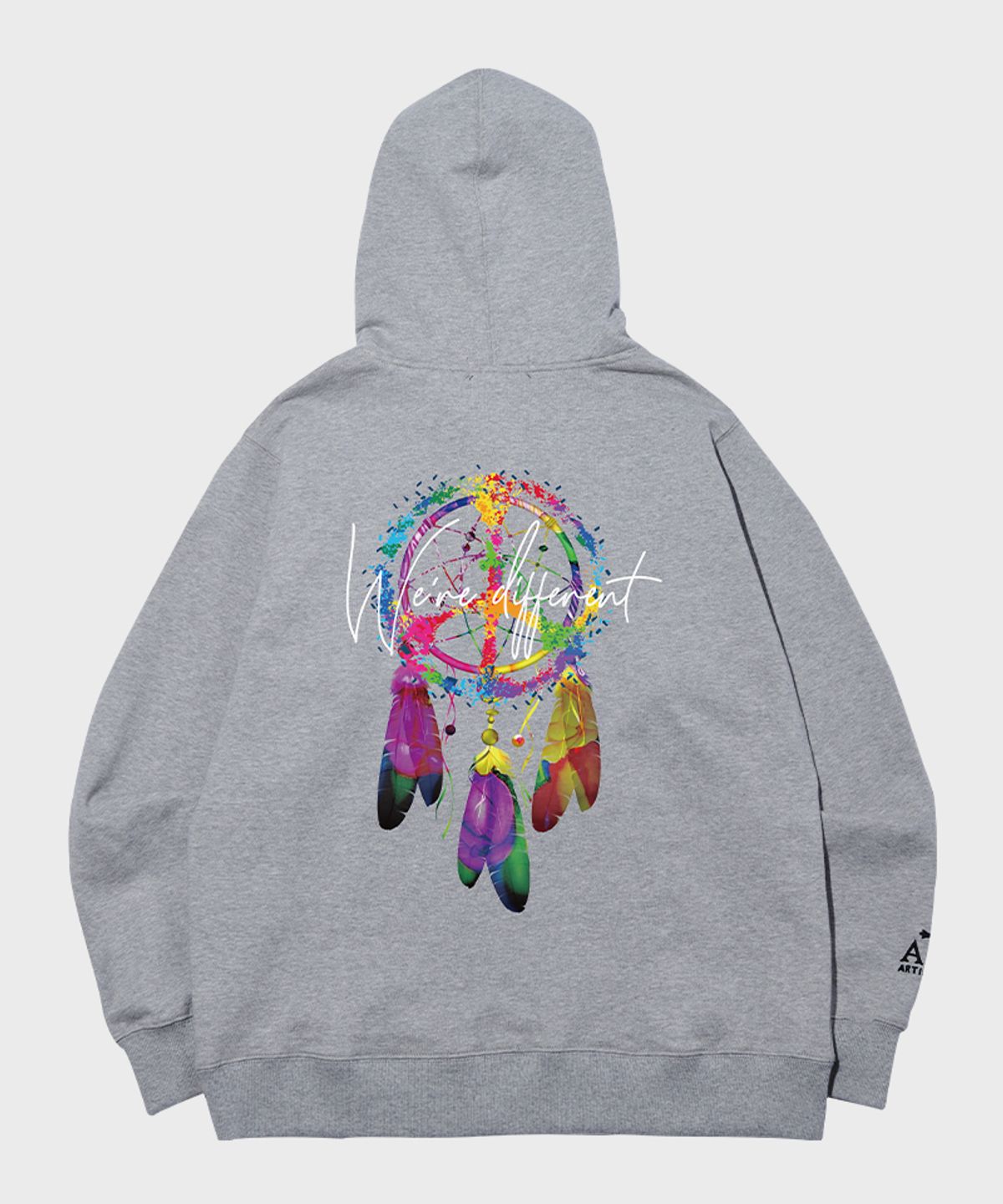 아티스트웨어(ARTISTWEAR) [ATW] 디퍼런트 오버핏 후드티_GY
