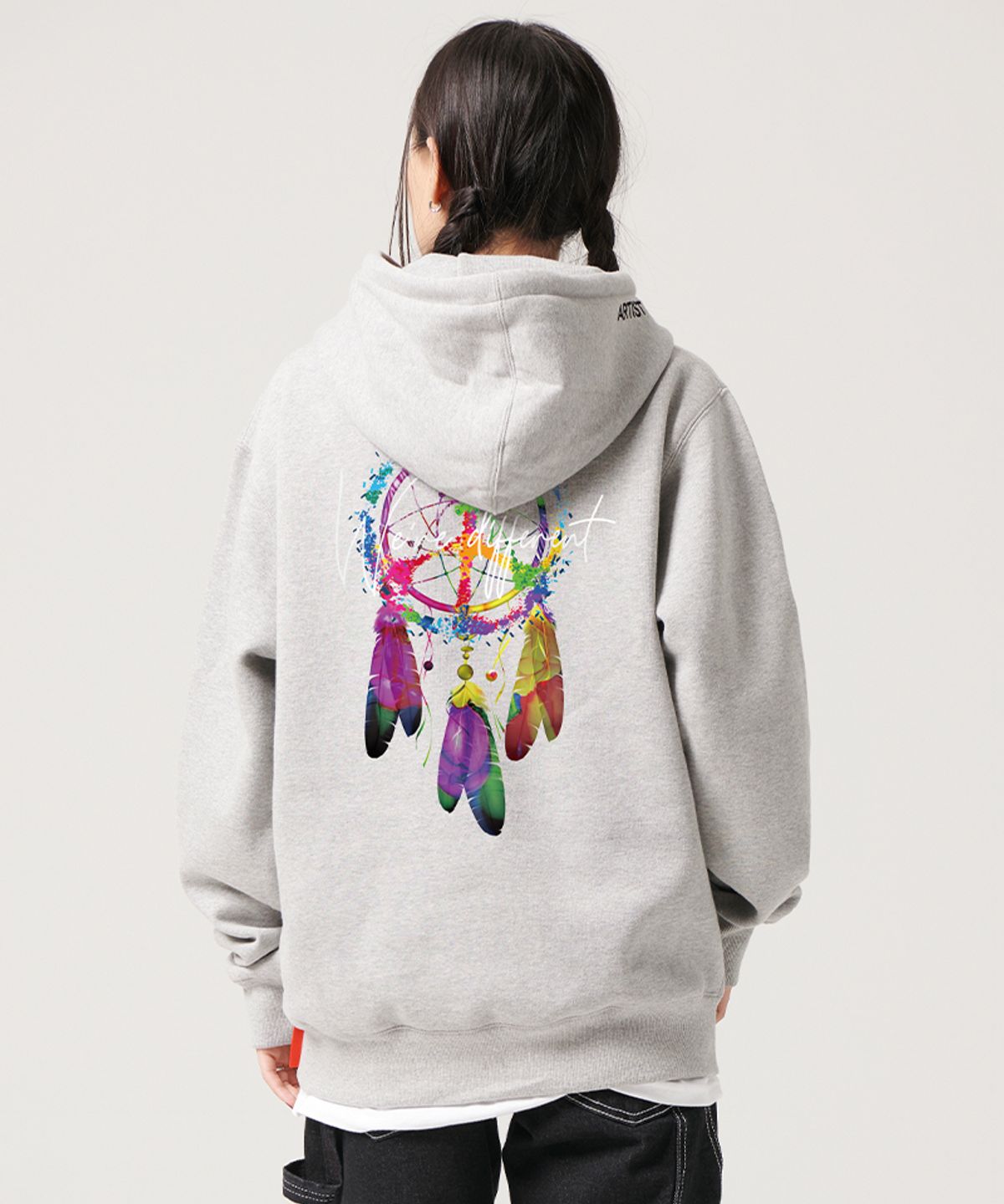 아티스트웨어(ARTISTWEAR) [ATW] 디퍼런트 오버핏 후드티_GY