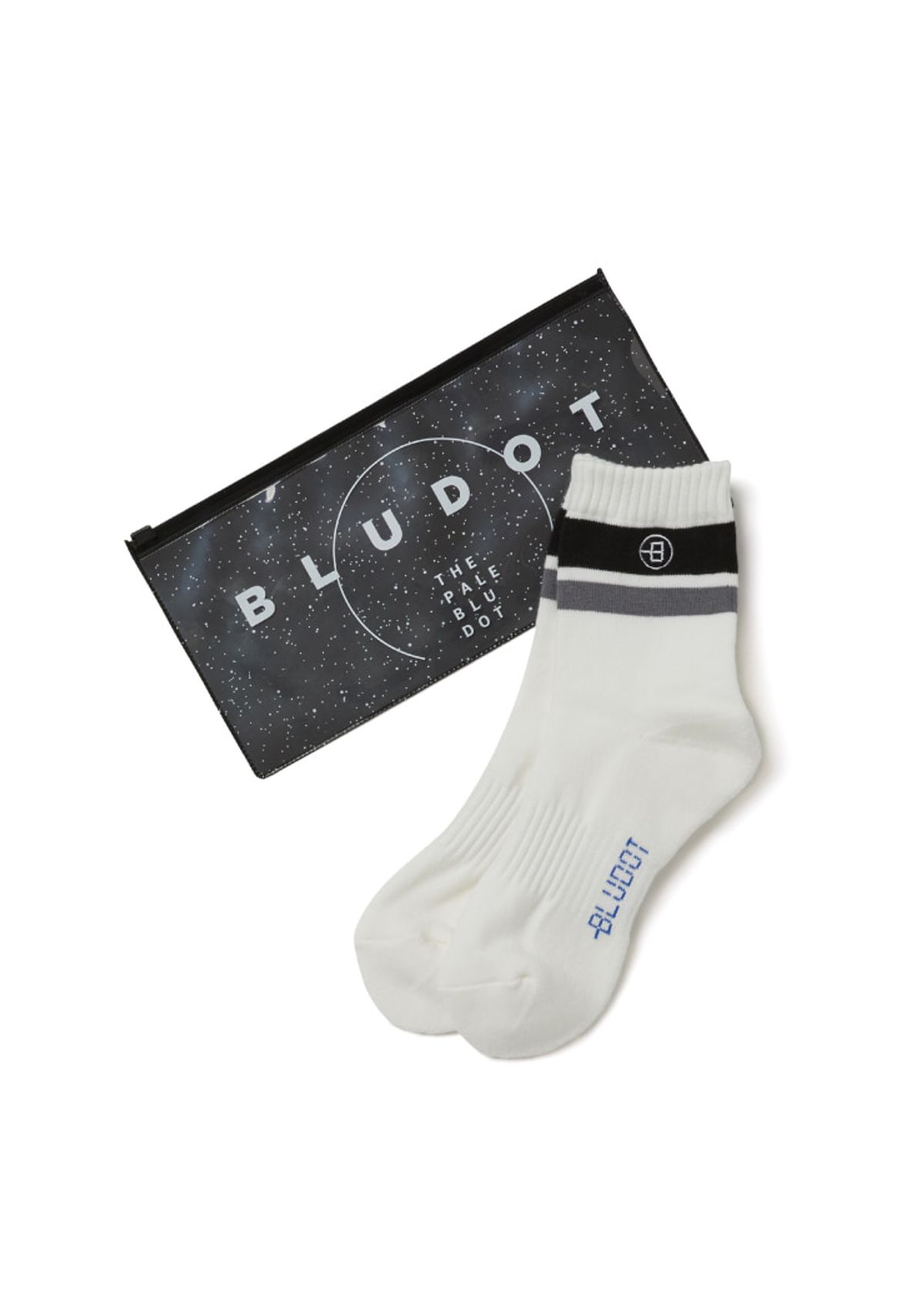 블루닷(BLUDOT) DASH B MODERN SOCKS_WH
