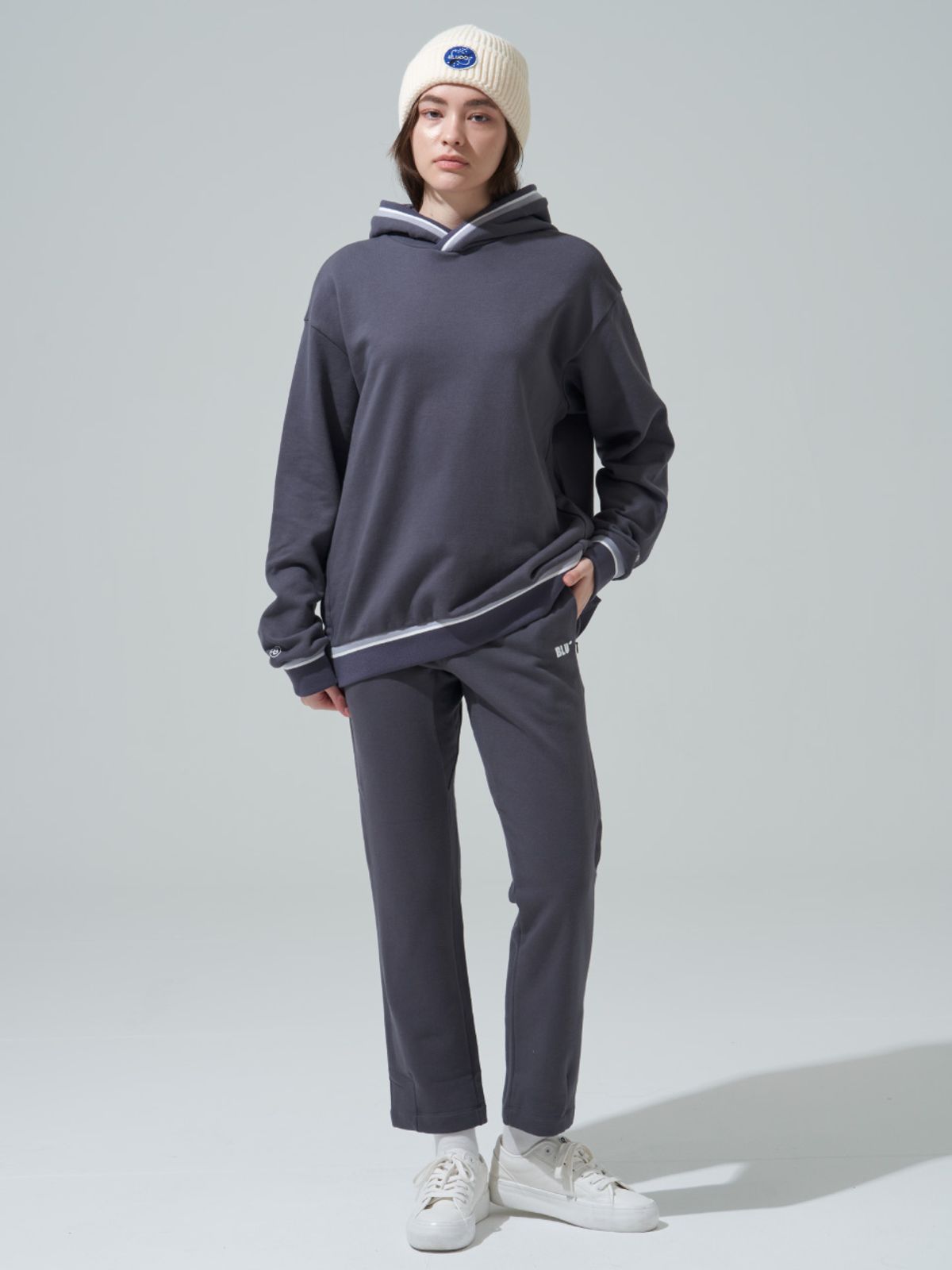 블루닷(BLUDOT) SOLID SWEAT PANTS_GY