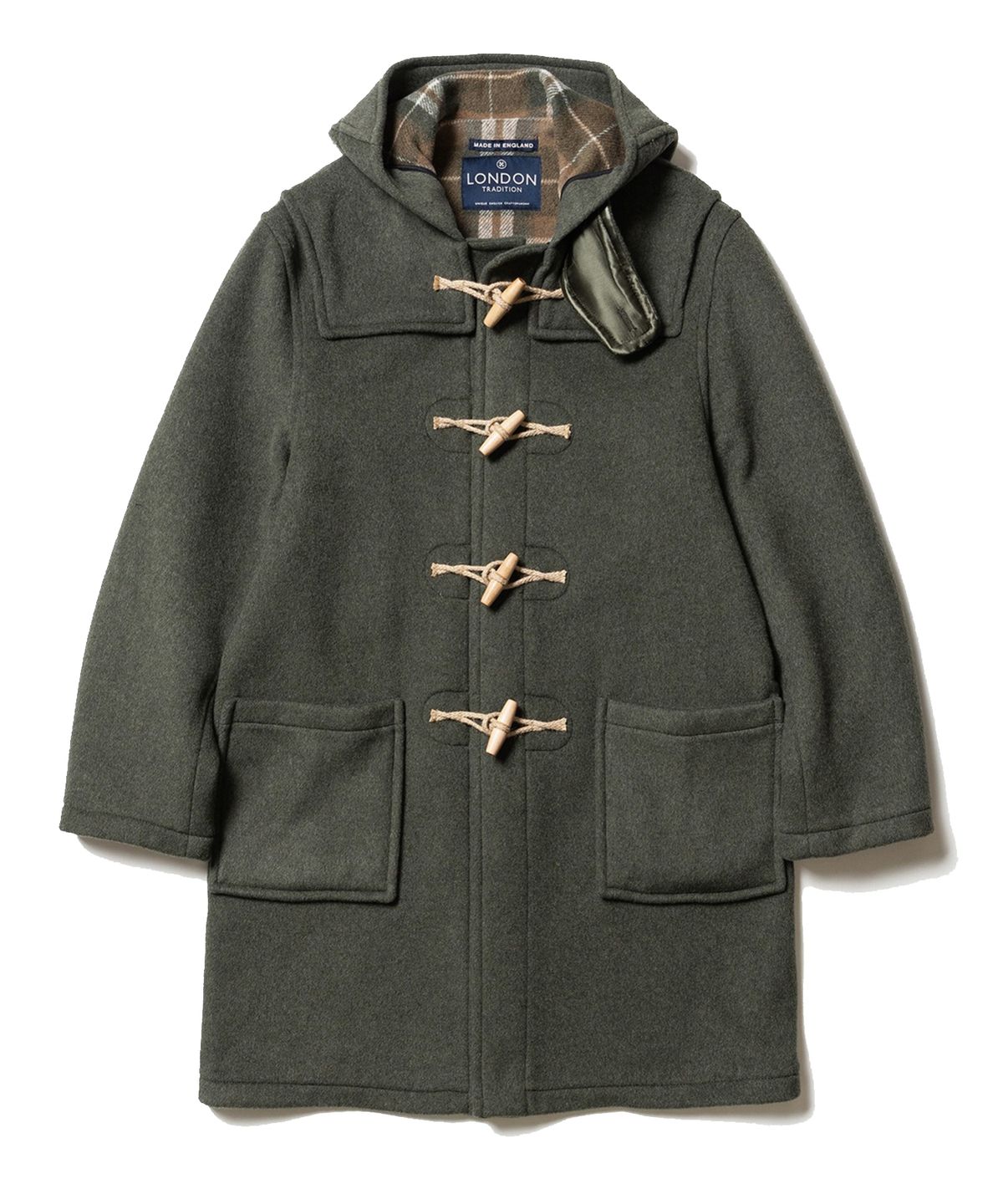 런던트레디션(LONDONTRADITION) Martin Mens Duffle Coat -Landscape A26