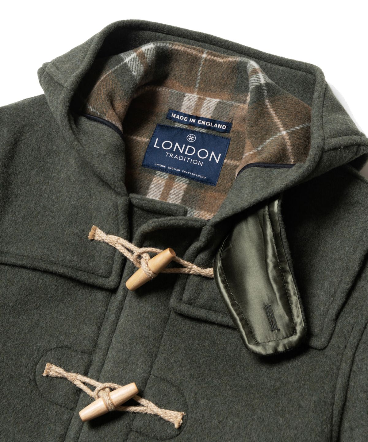 런던트레디션(LONDONTRADITION) Martin Mens Duffle Coat -Landscape A26