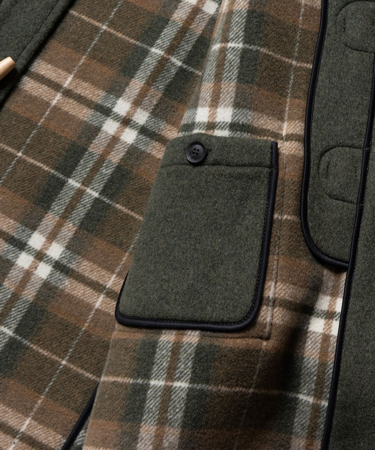 런던트레디션(LONDONTRADITION) Martin Mens Duffle Coat -Landscape A26