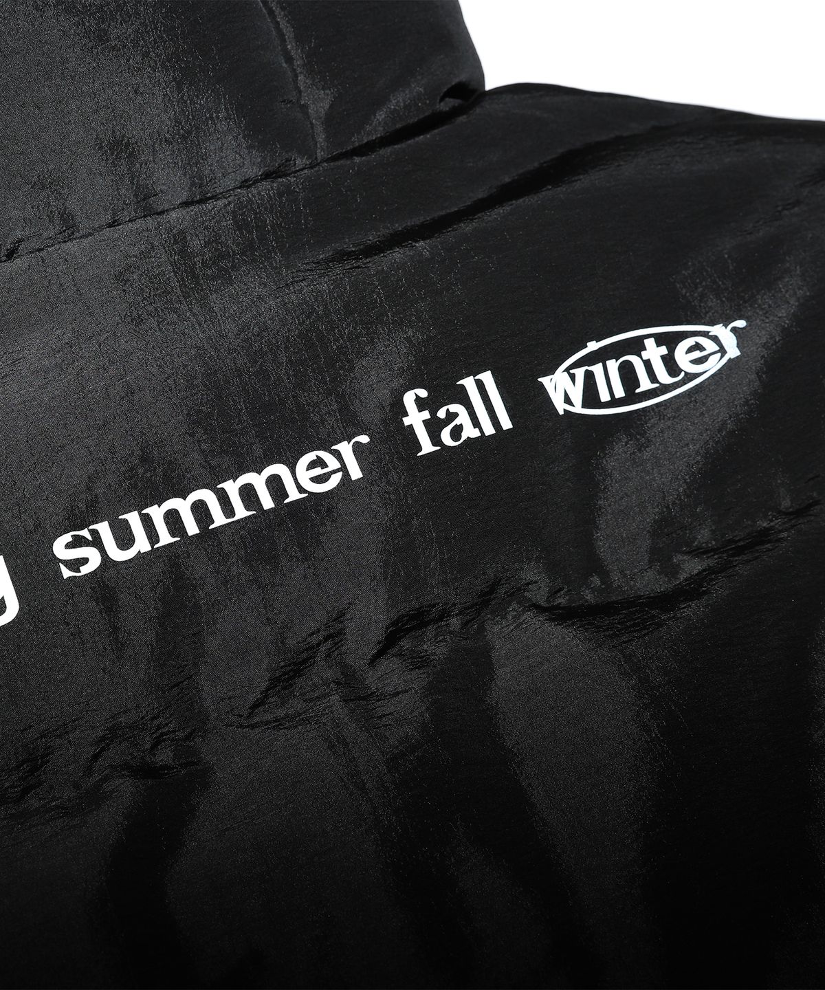 일레딧(ILLEDIT) MATTE DOUBLE ZIP UP SHORT PUFFER BLACK