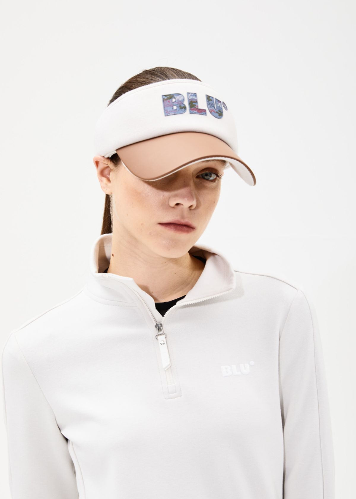 블루닷(BLUDOT) FAKE-LEATHER SUN VISOR_BG