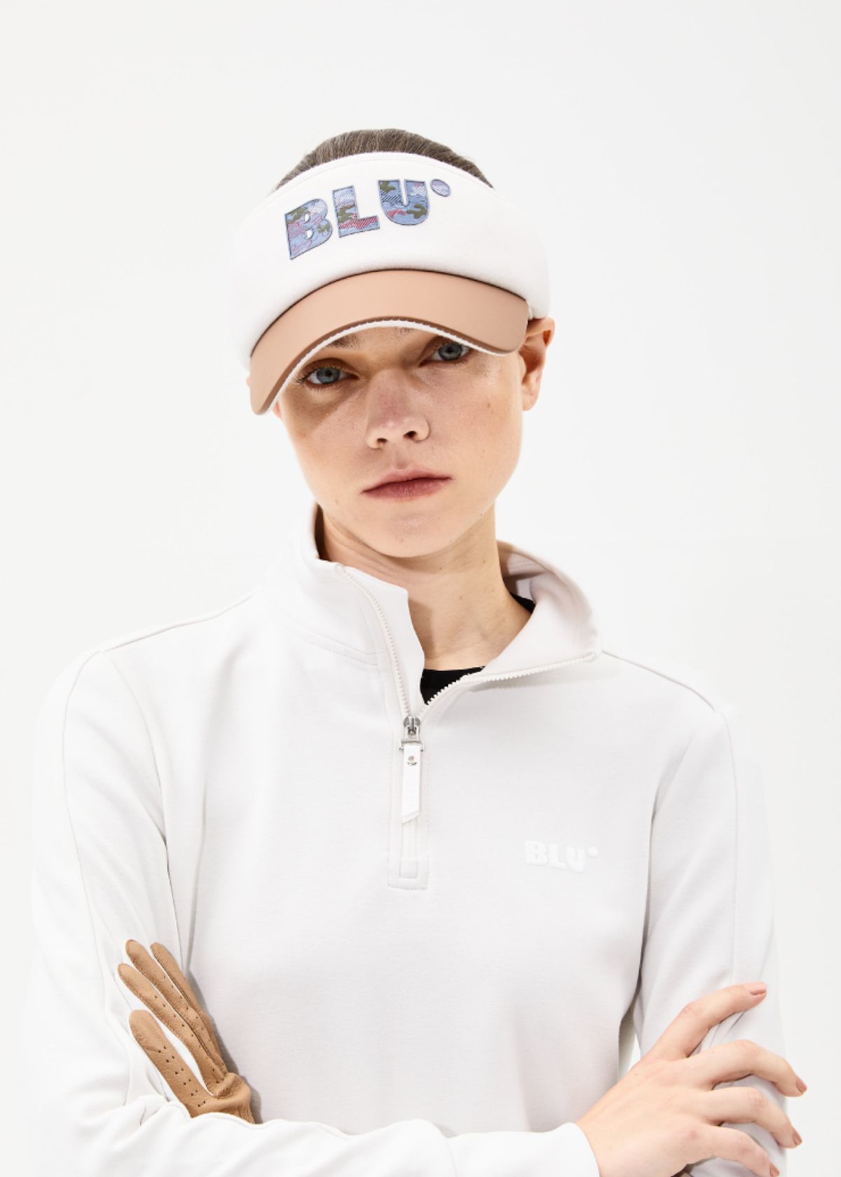 블루닷(BLUDOT) FAKE-LEATHER SUN VISOR_BG
