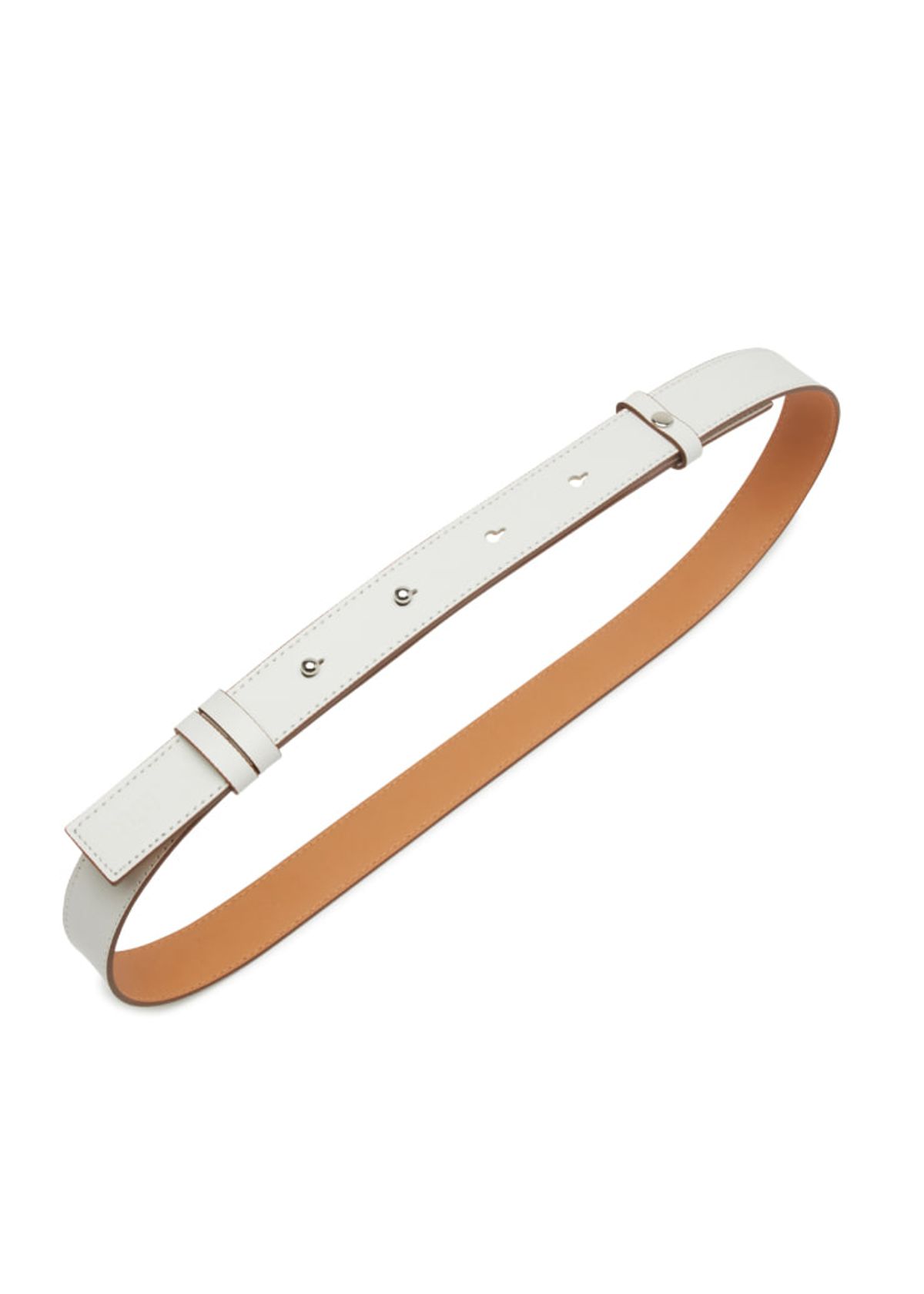 블루닷(BLUDOT) [1차리오더] LEATHER BELT_WH