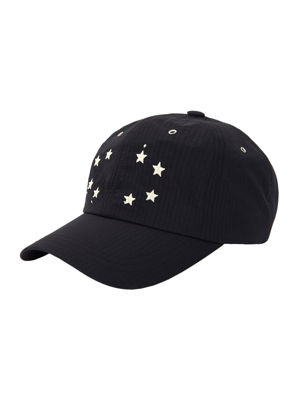 이티씨이(ETCE) STAR EMBROIDERED BALL CAP (BLACK)