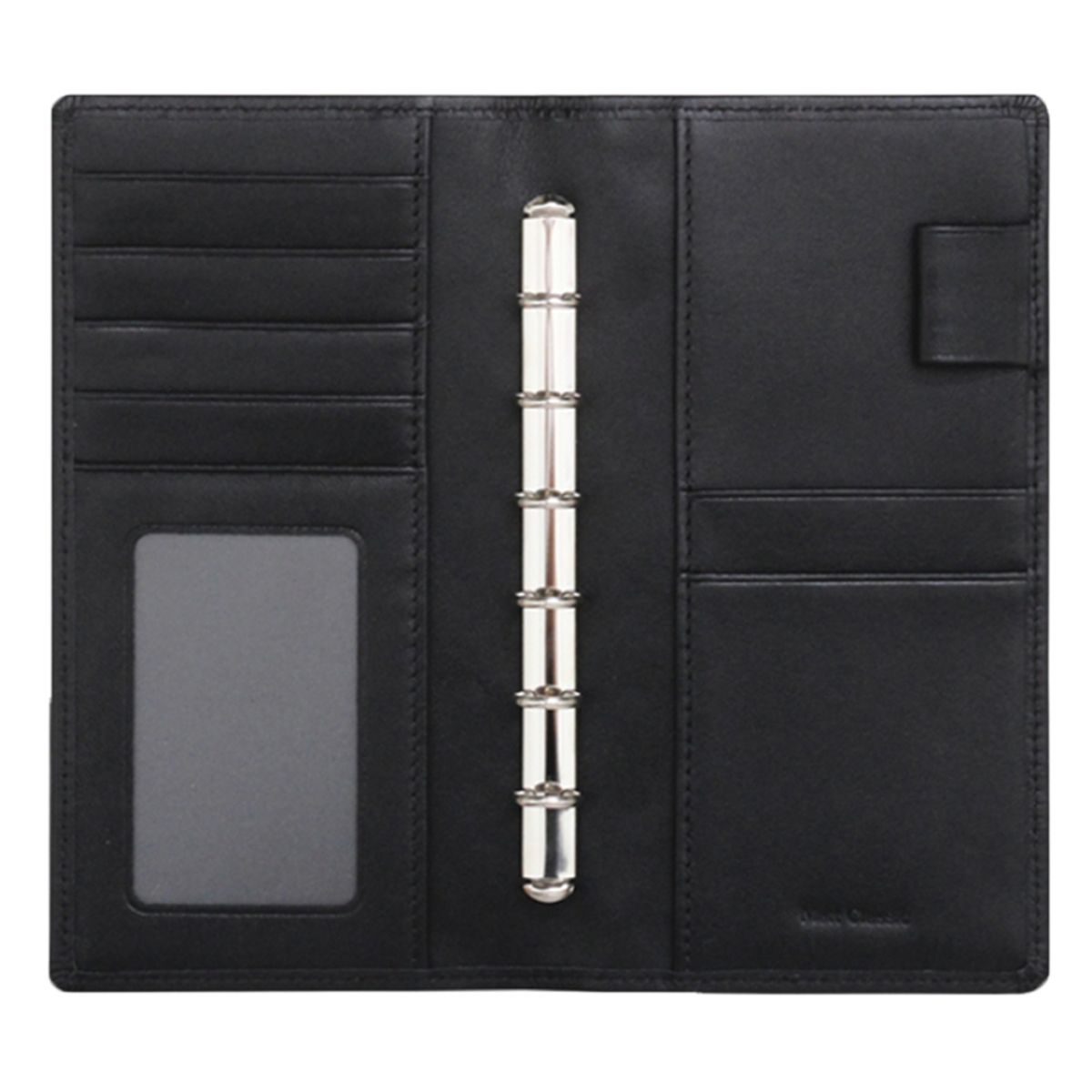 마뜨(MATT) 52절 메르디안 소가죽 6공 다이어리 커버 블랙 9x17.3cm D77913