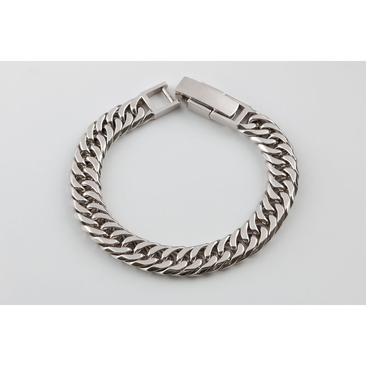 종로공장(JONGNOGONGJANG) 실버 925 이중 면체인 팔찌 (Silver Chain bracelet)
