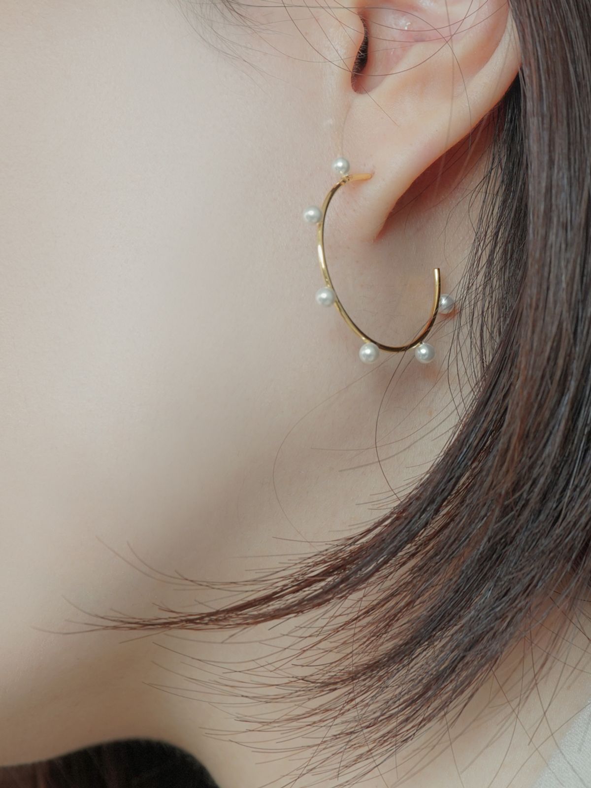 포스트루드(POSTLUDE) [SILVER] 6 SW PEARL HOOP E