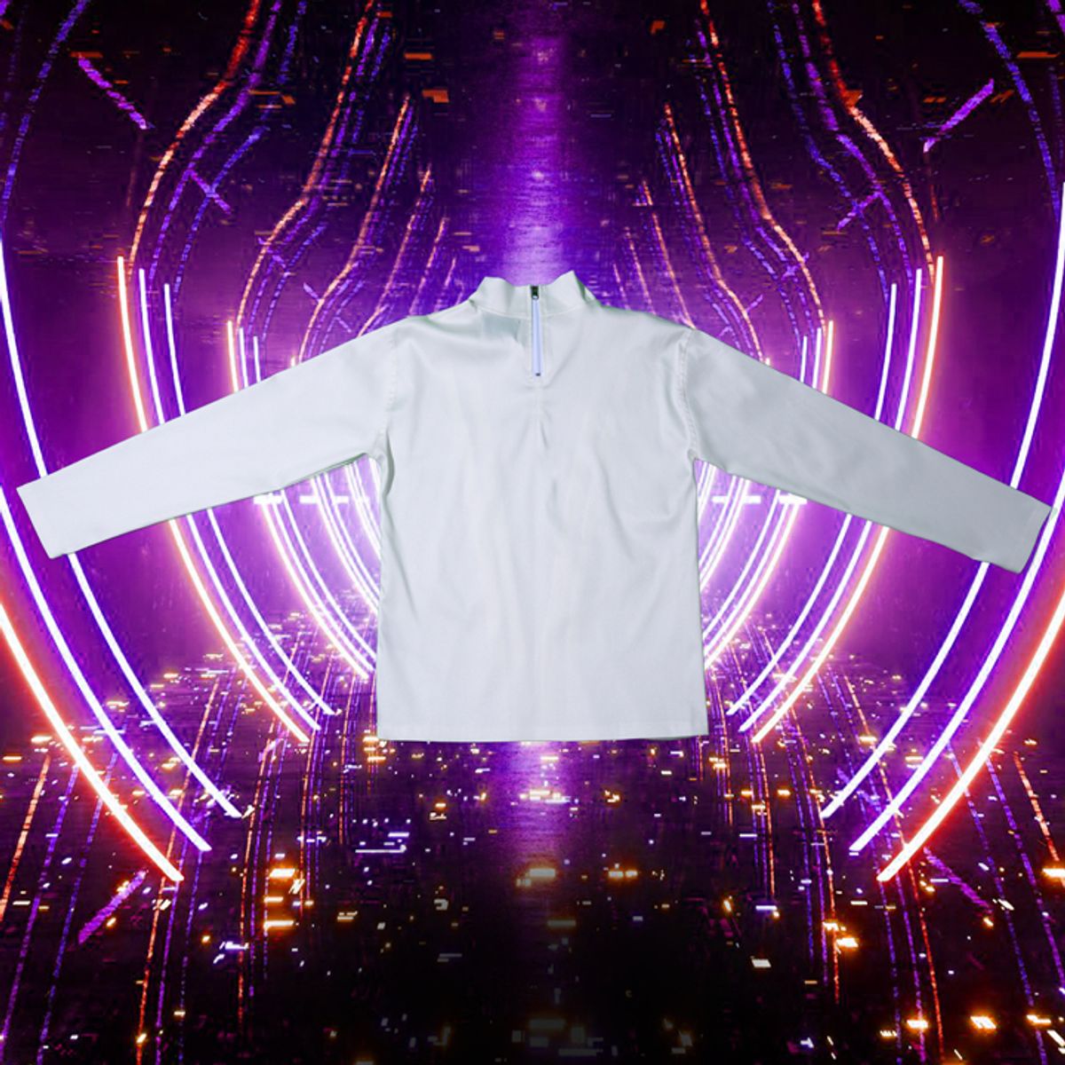 우빙(WOOVING) PLEATS LONG SLEEVE (WHITE)