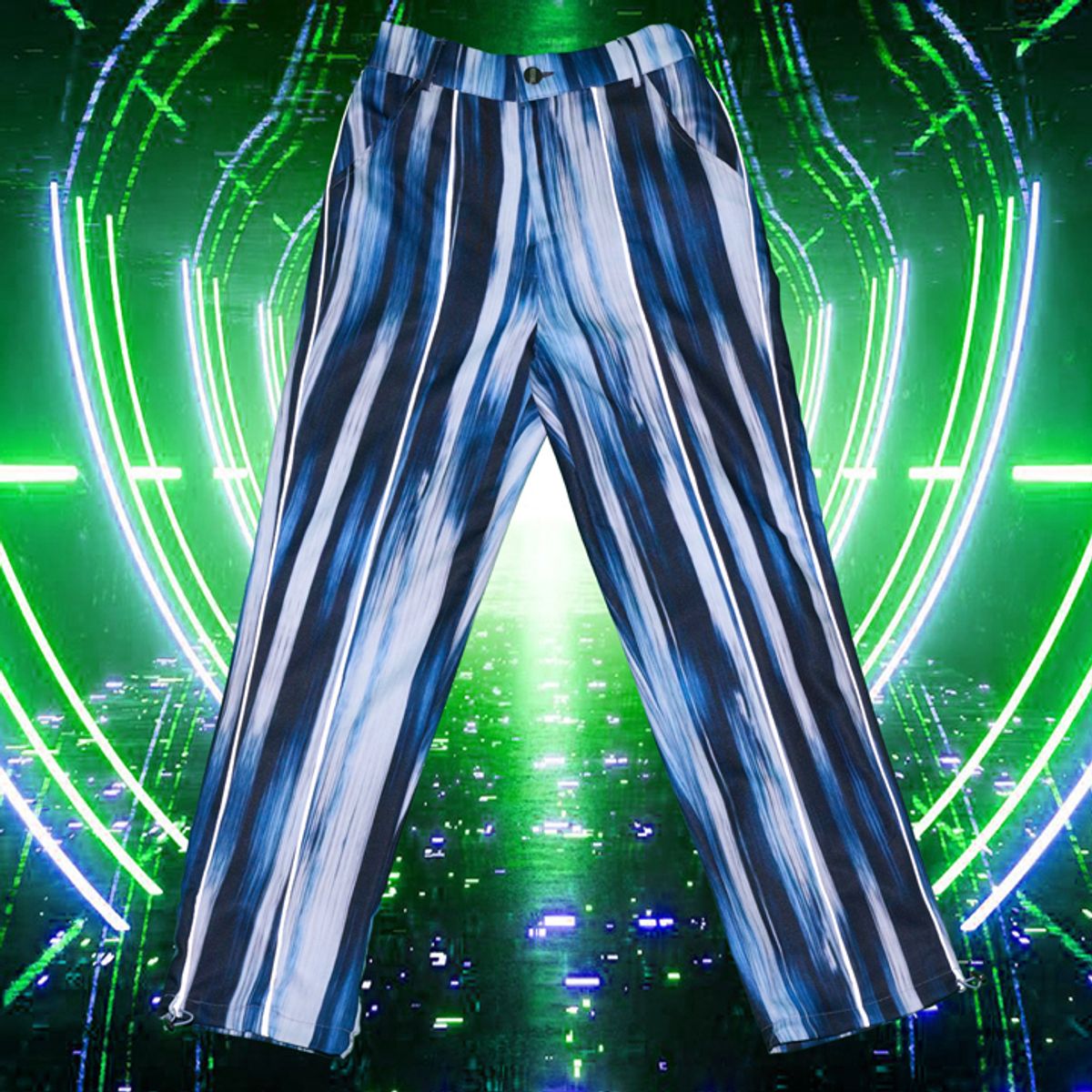 우빙(WOOVING) SCOTCH LINE PANTS (BLUE)
