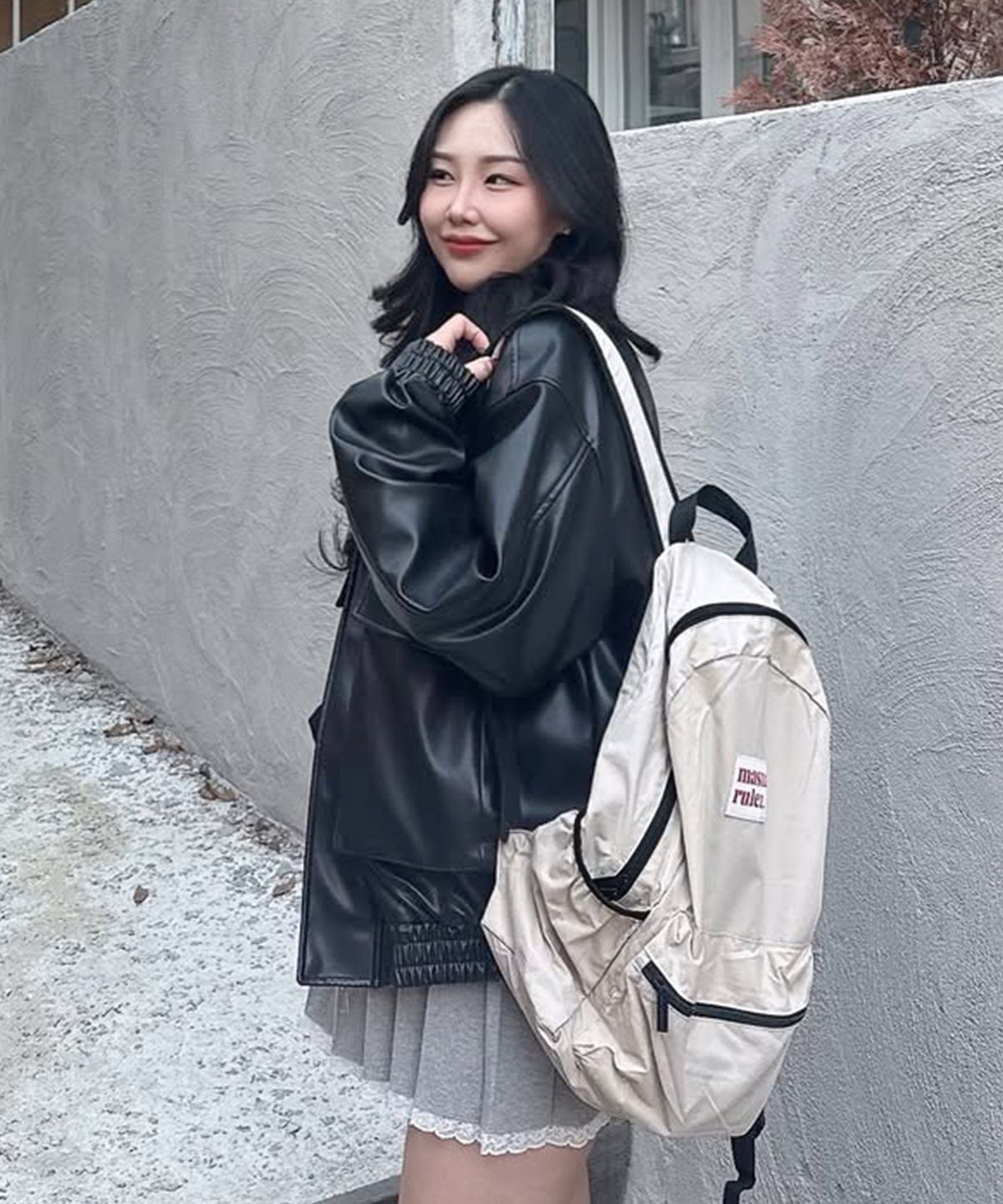 마스마룰즈(MASMARULEZ) Daily backpack_Beige
