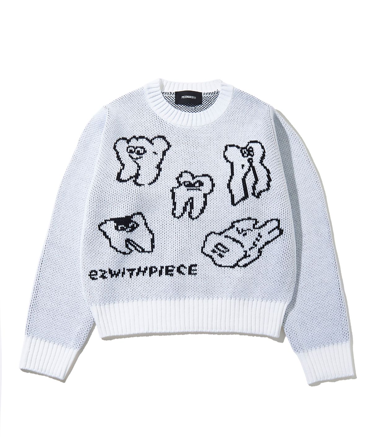 피스메이커(PIECE MAKER) TEETH KNIT SWEATER (IVORY)
