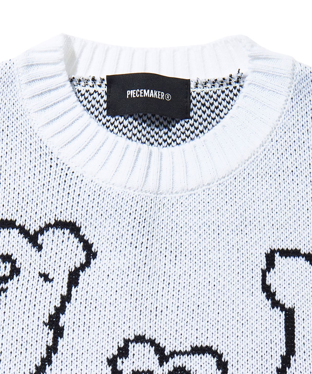 피스메이커(PIECE MAKER) TEETH KNIT SWEATER (IVORY)