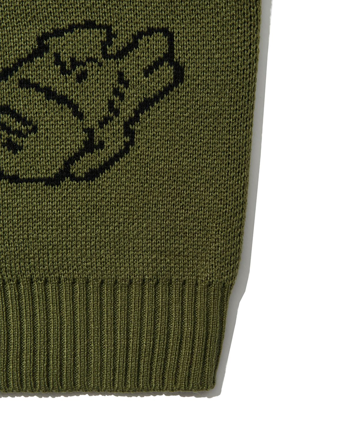 피스메이커(PIECE MAKER) TEETH KNIT SWEATER (AVOCADO)