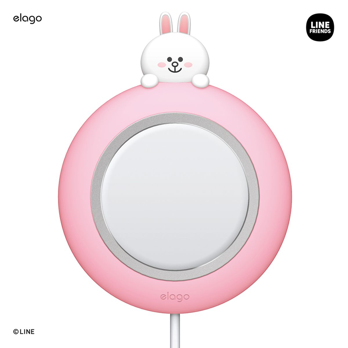 엘라고(ELAGO) 라인프렌즈 맥세이프 충전기 실리콘 케이스 커버